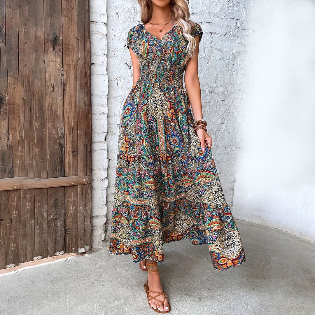 Robe Maxi d'Été Boho pour Femmes - Elvira