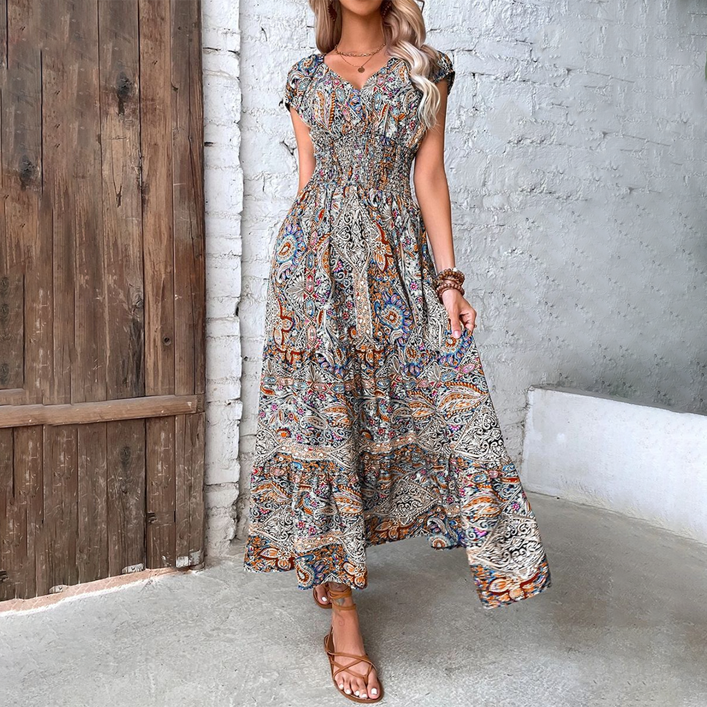 Robe Maxi d'Été Boho pour Femmes - Elvira