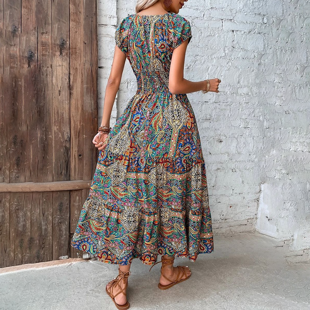 Robe Maxi d'Été Boho pour Femmes - Elvira