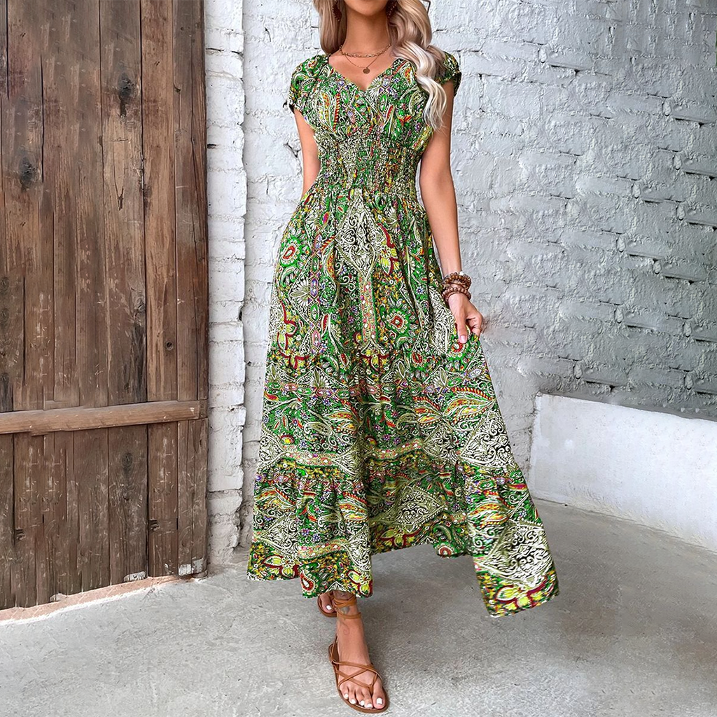 Robe Maxi d'Été Boho pour Femmes - Elvira