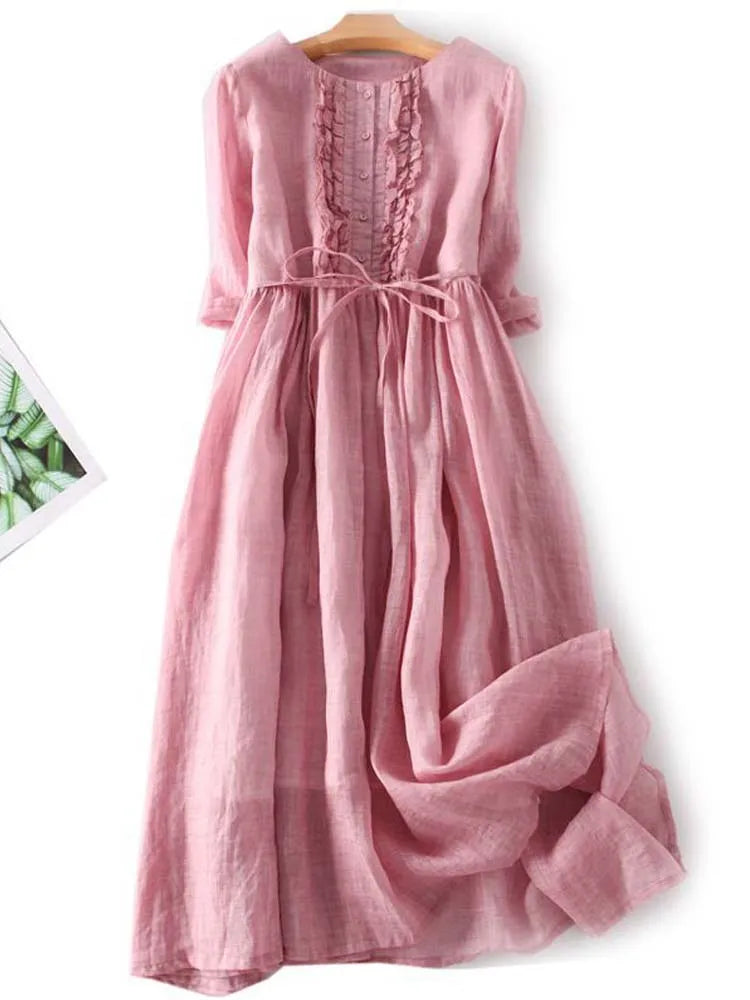 Robe d'Été Midi Décontractée pour Femmes - Jeecey