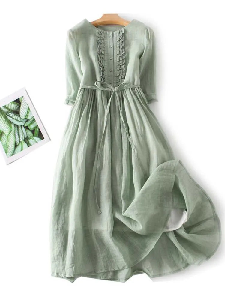 Robe d'Été Midi Décontractée pour Femmes - Jeecey