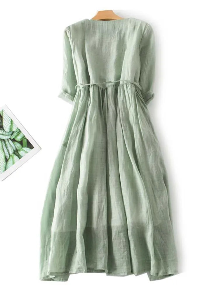 Robe d'Été Midi Décontractée pour Femmes - Jeecey