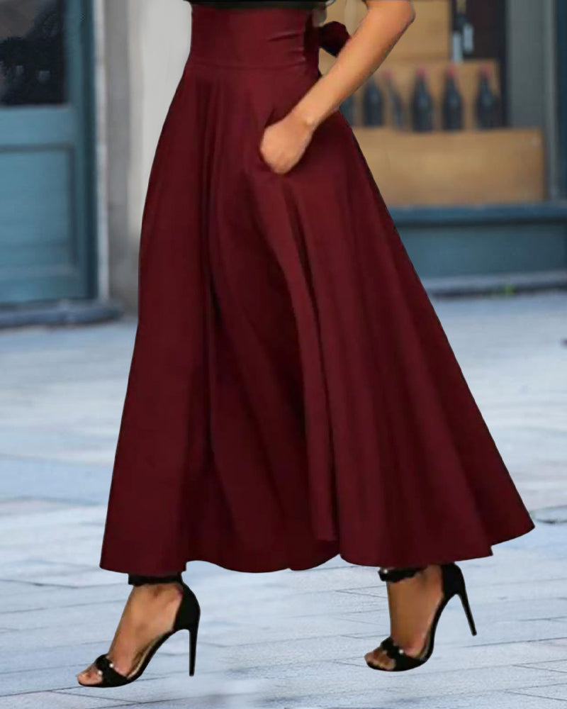 Jupe Longue Élegante Taille Haute pour Femmes – Saphira