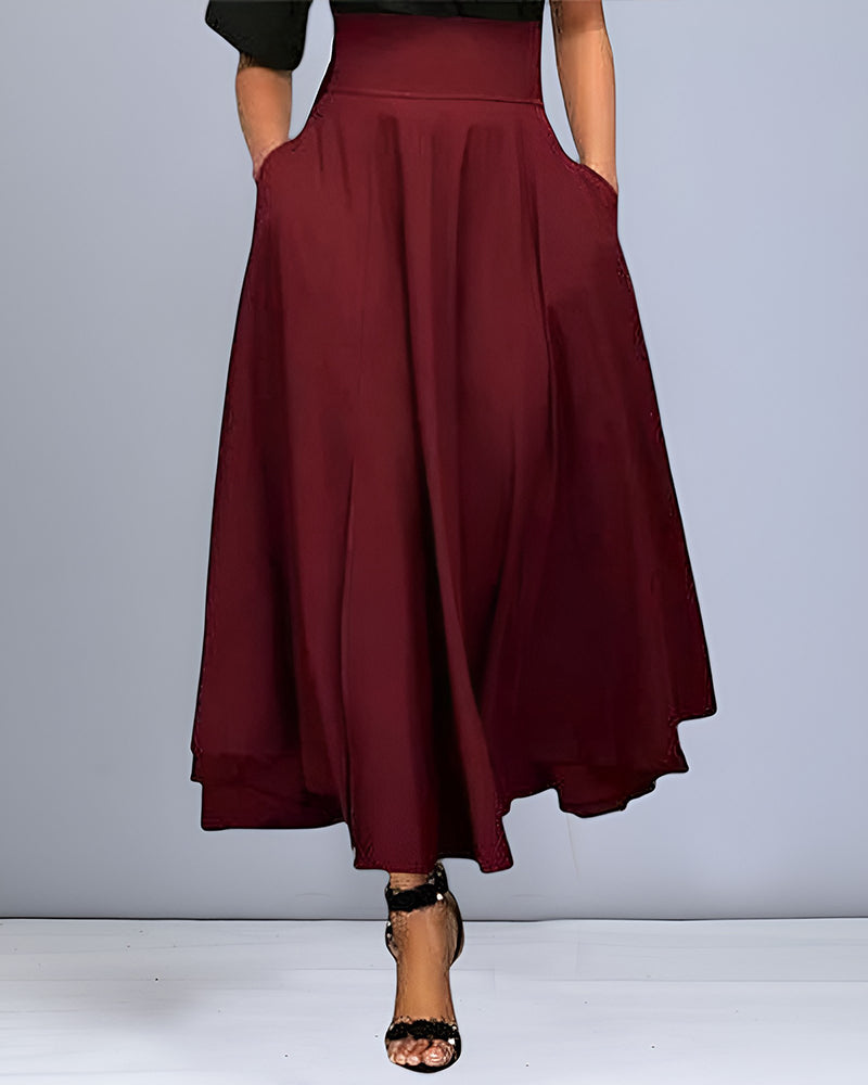 Jupe Longue Élegante Taille Haute pour Femmes – Saphira