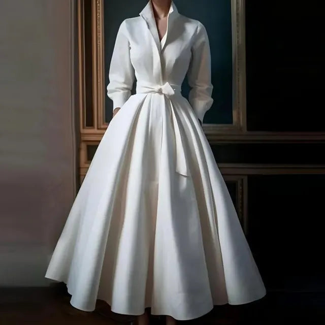 Robe Maxi Blanche Élégante pour Femmes - Pénélope