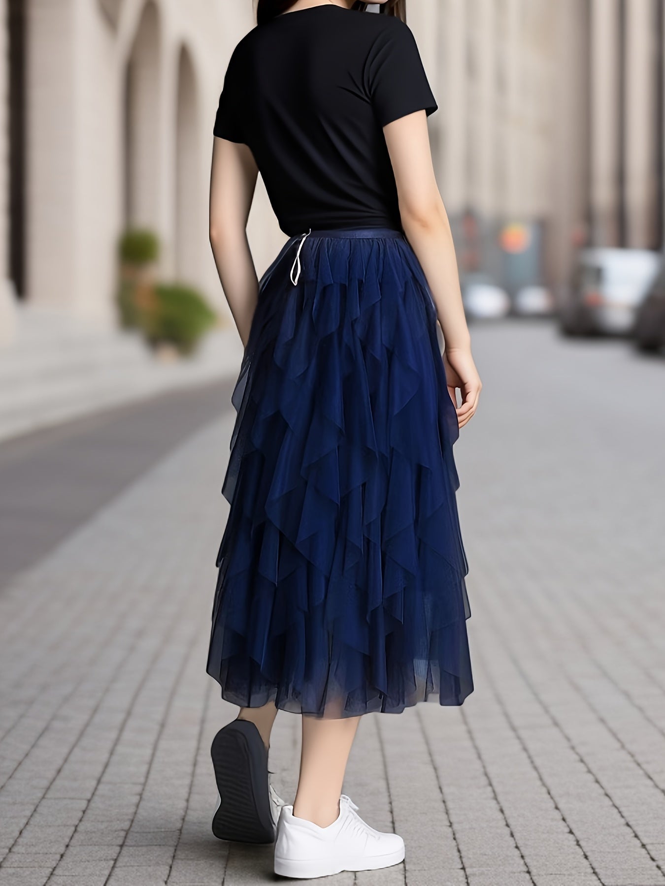 Jupe Maxi Superposée pour Femmes – Heather
