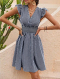 Robe Mini d'Été Rayée pour Femmes - Maren