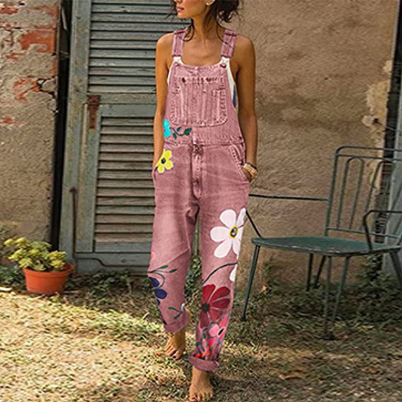 Combinaison Femme avec motif floral festif et design élégant pour l'été - Sarah