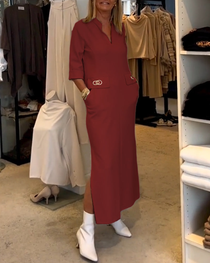 Robe Maxi d'Été pour Femmes avec Poches - Els