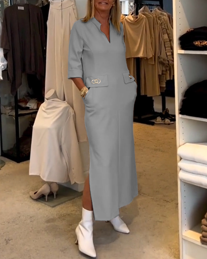 Robe Maxi d'Été pour Femmes avec Poches - Els