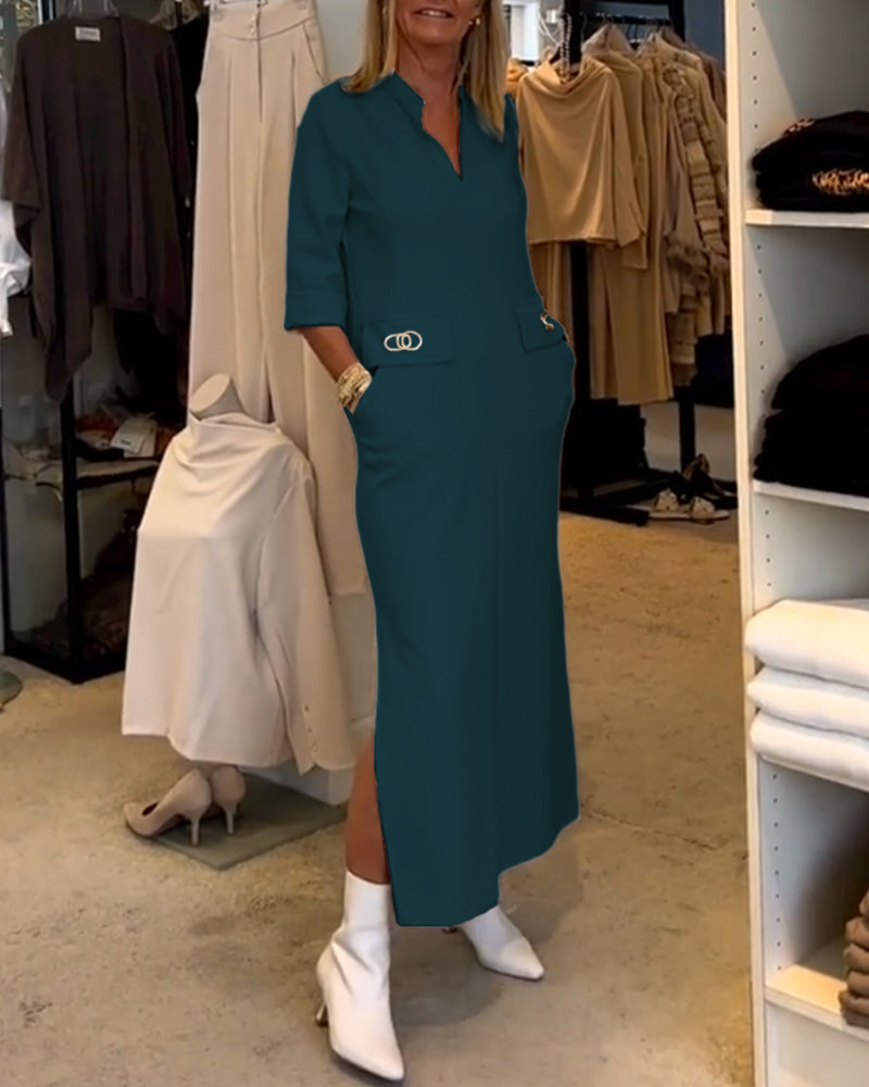 Robe Maxi d'Été pour Femmes avec Poches - Els