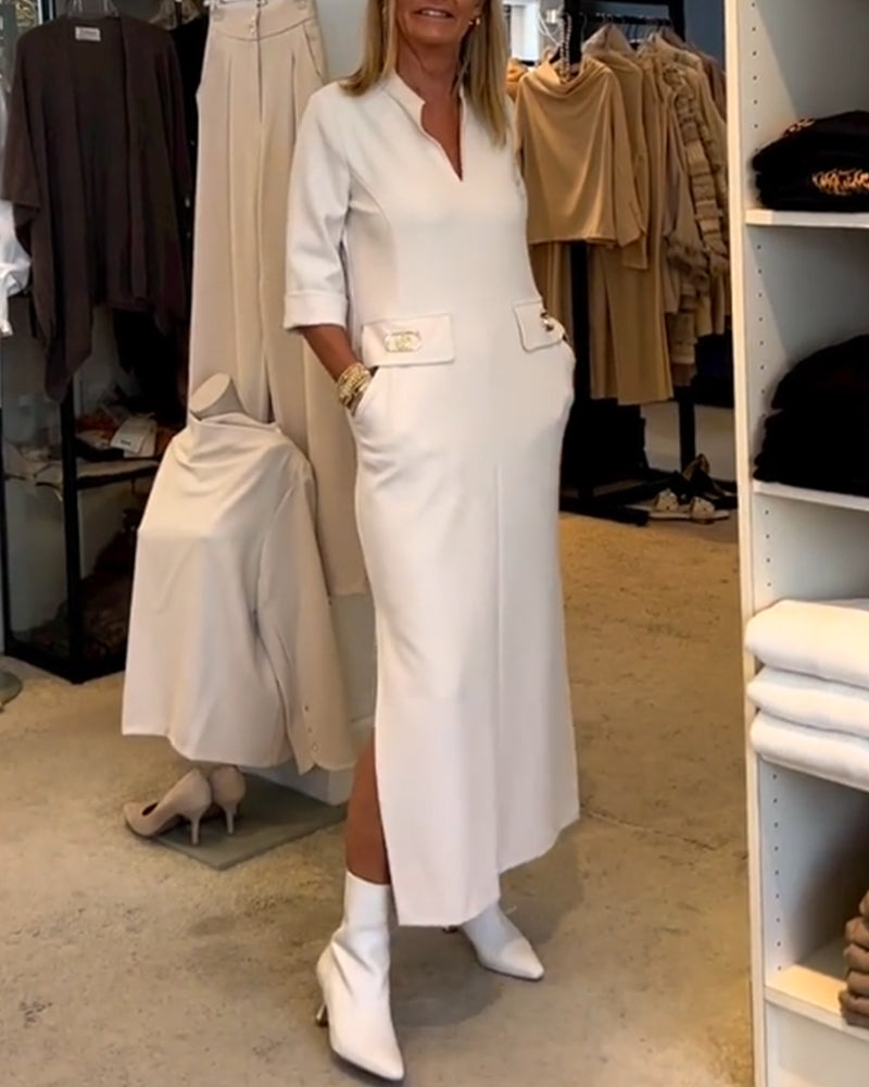 Robe Maxi d'Été pour Femmes avec Poches - Els