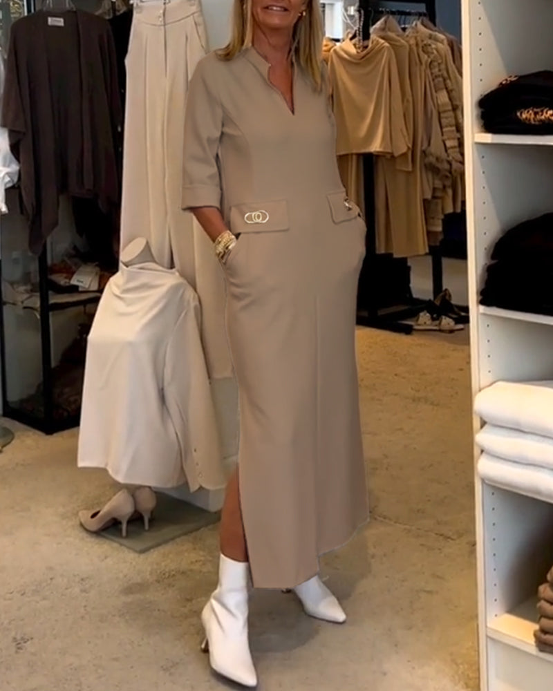 Robe Maxi d'Été pour Femmes avec Poches - Els