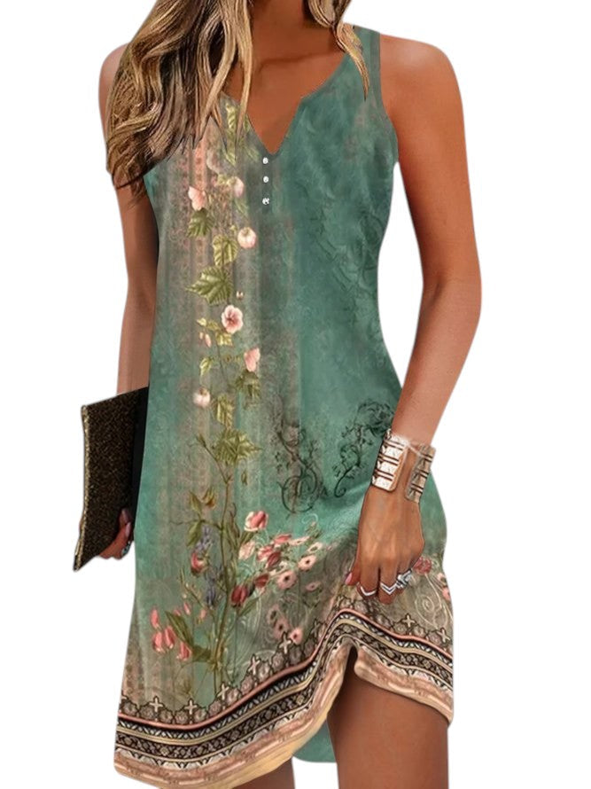 Robe d'Été Sans Manches pour Femmes - Cindy