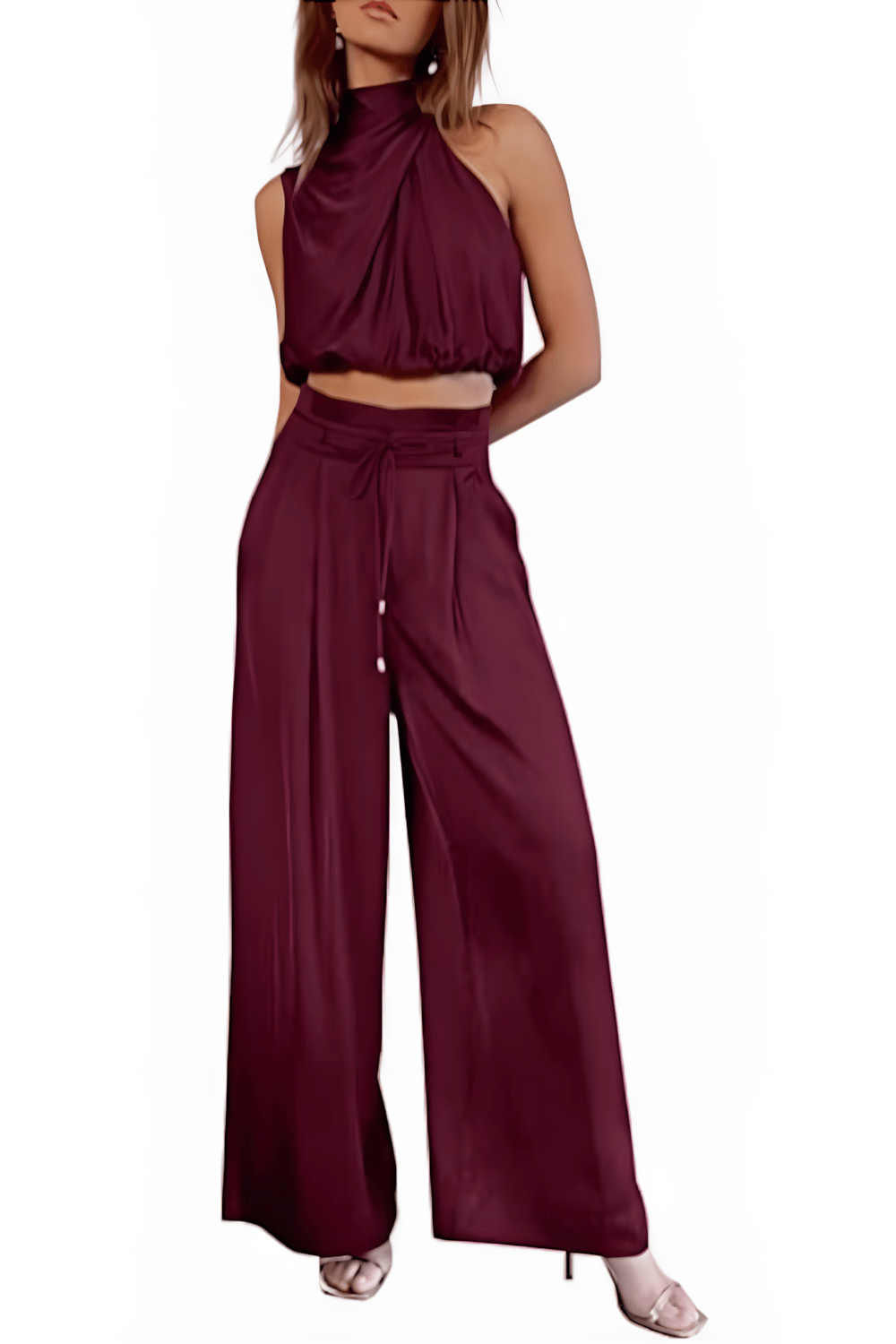 Ensemble Top Sans Manches et Pantalon Femme - Aurora