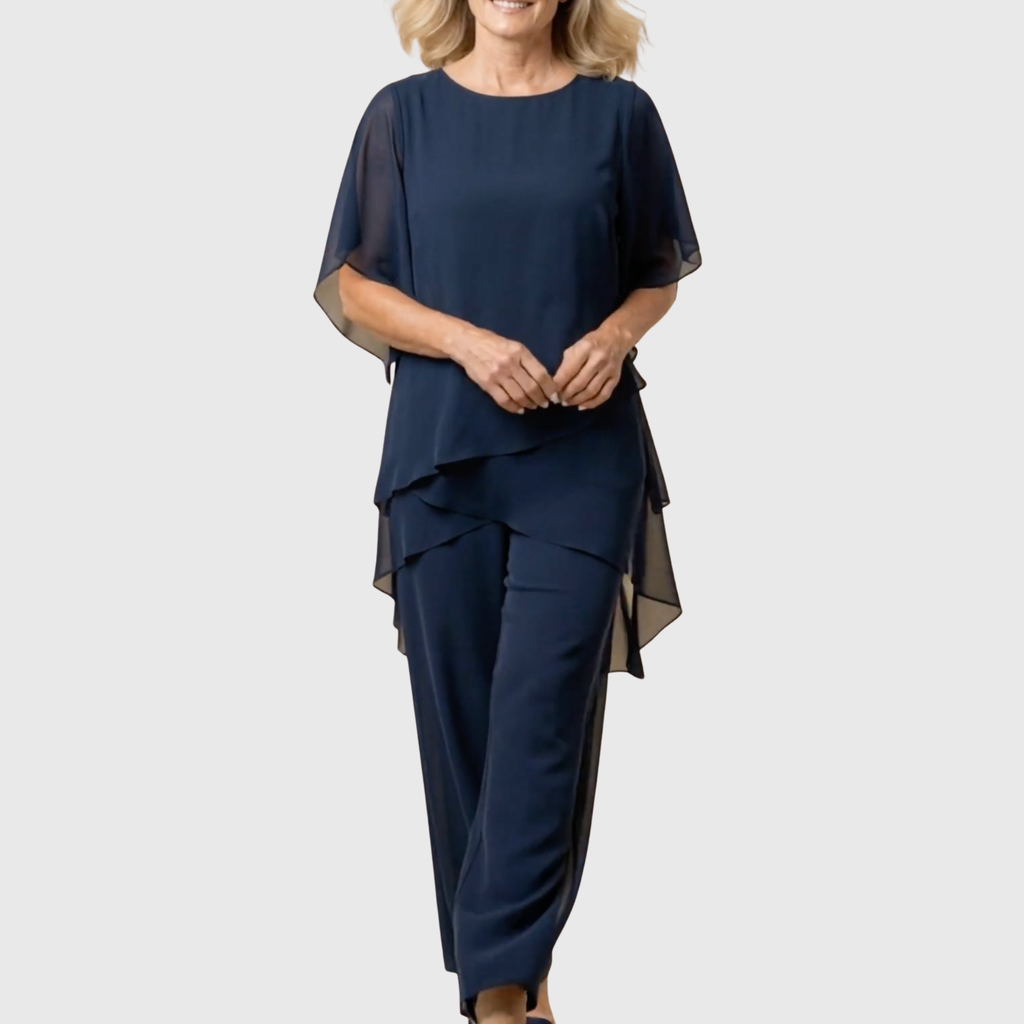 Ensemble Dames | Drapé Asymétrique & Silhouette Élancée