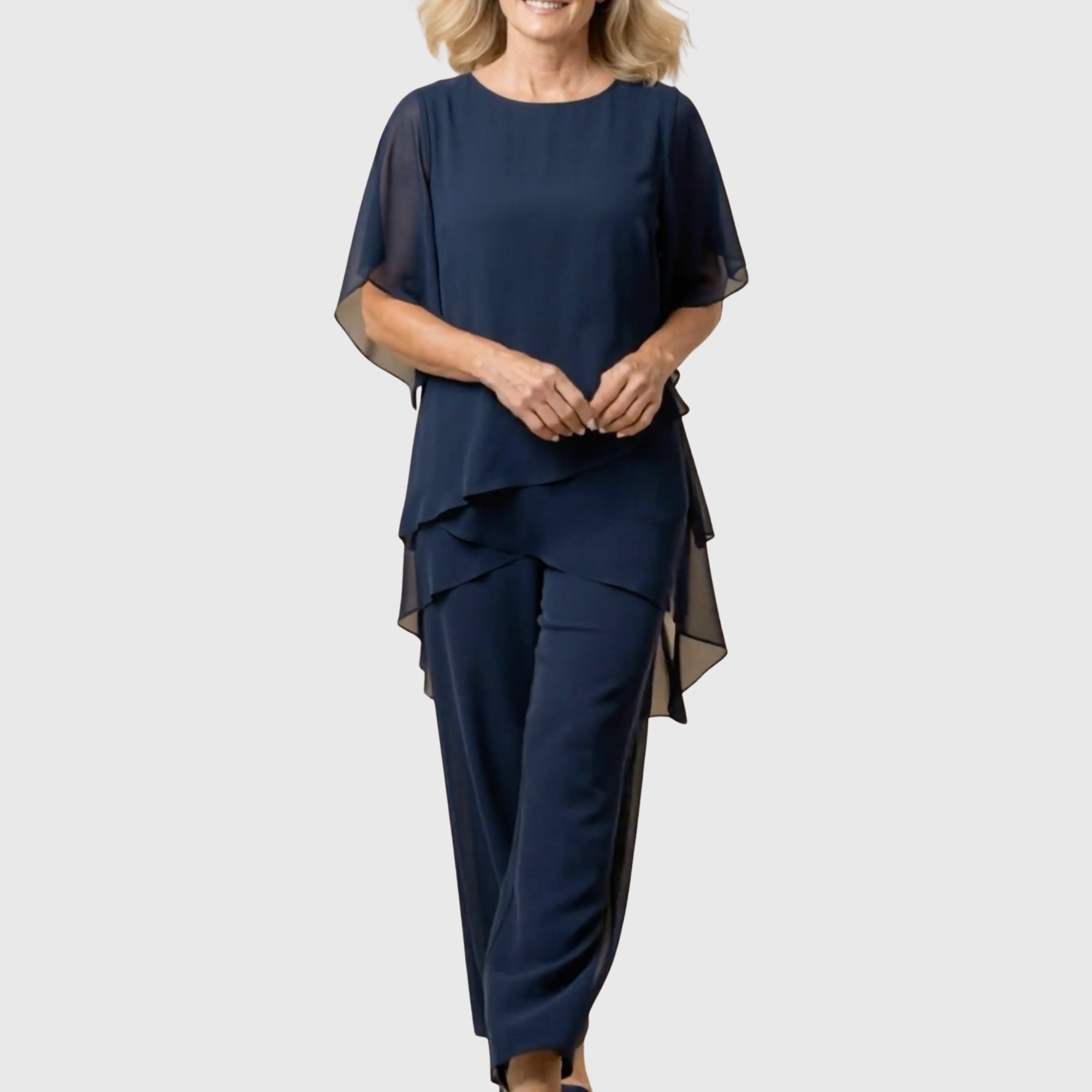 Ensemble Dames | Drapé Asymétrique & Silhouette Élancée