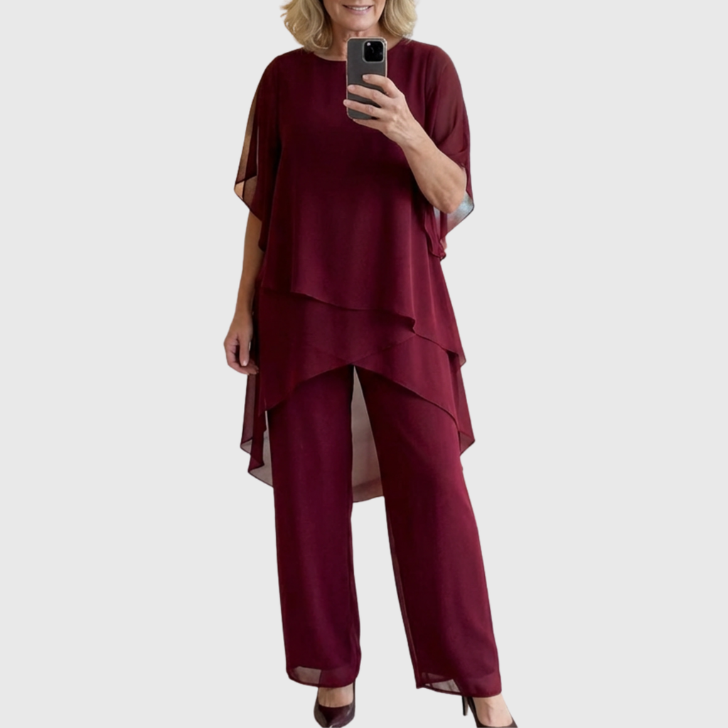 Ensemble Dames | Drapé Asymétrique & Silhouette Élancée