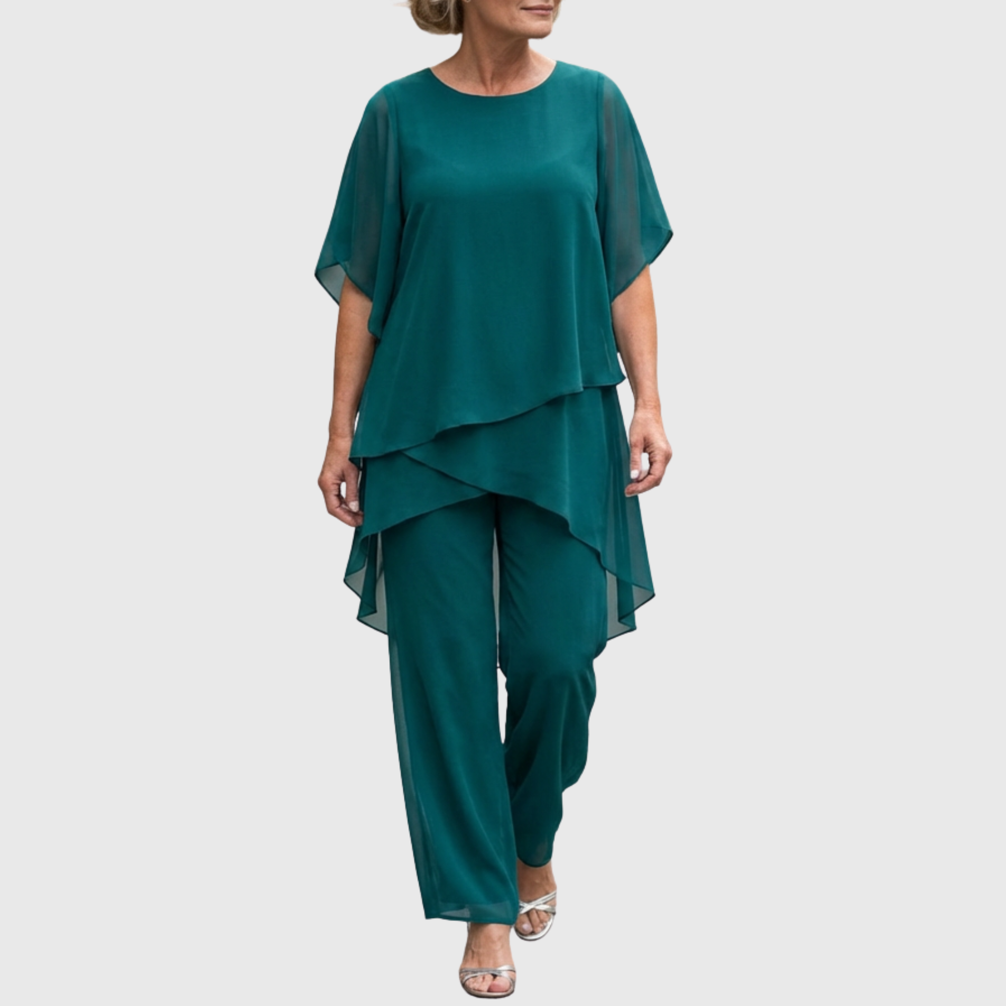 Ensemble Dames | Drapé Asymétrique & Silhouette Élancée
