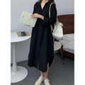 Robe Blouse Midi Vintage Femme - Diana