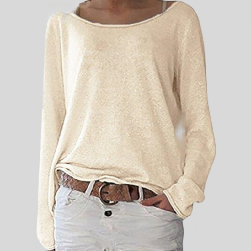 Pull Ample Femme avec Col Large