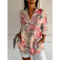 Blouse Femme à Manches Longues et Imprimé Floral