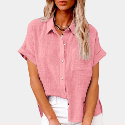 Blouse Femme Légère à Manches Courtes