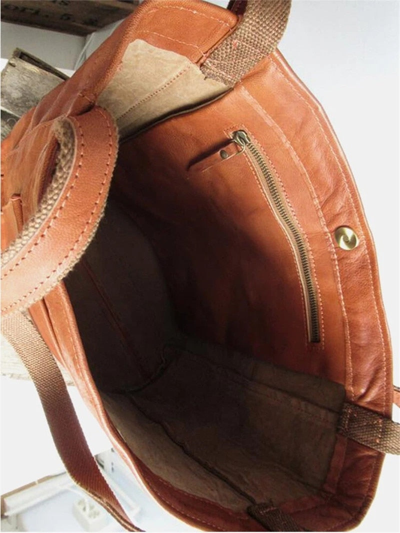 Sac à Main pour Femmes en Cuir Végétalien de Haute Qualité avec Grande Capacité