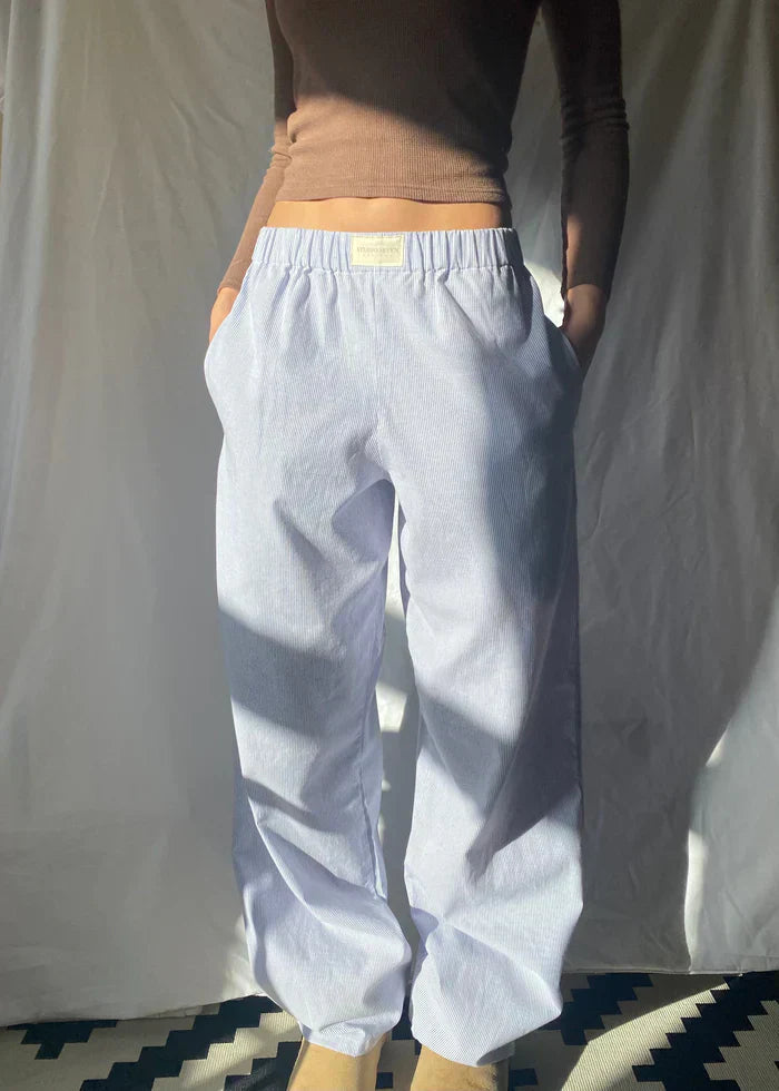 Pantalon de Lounge Femme avec Coupe Confort en Coton