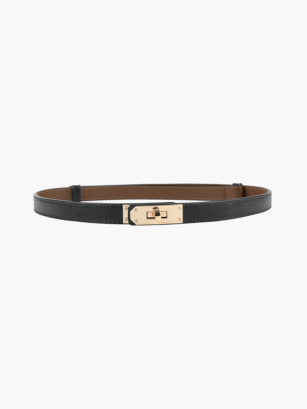 Ceinture Fine Femme avec Boucle Dorée Réglable