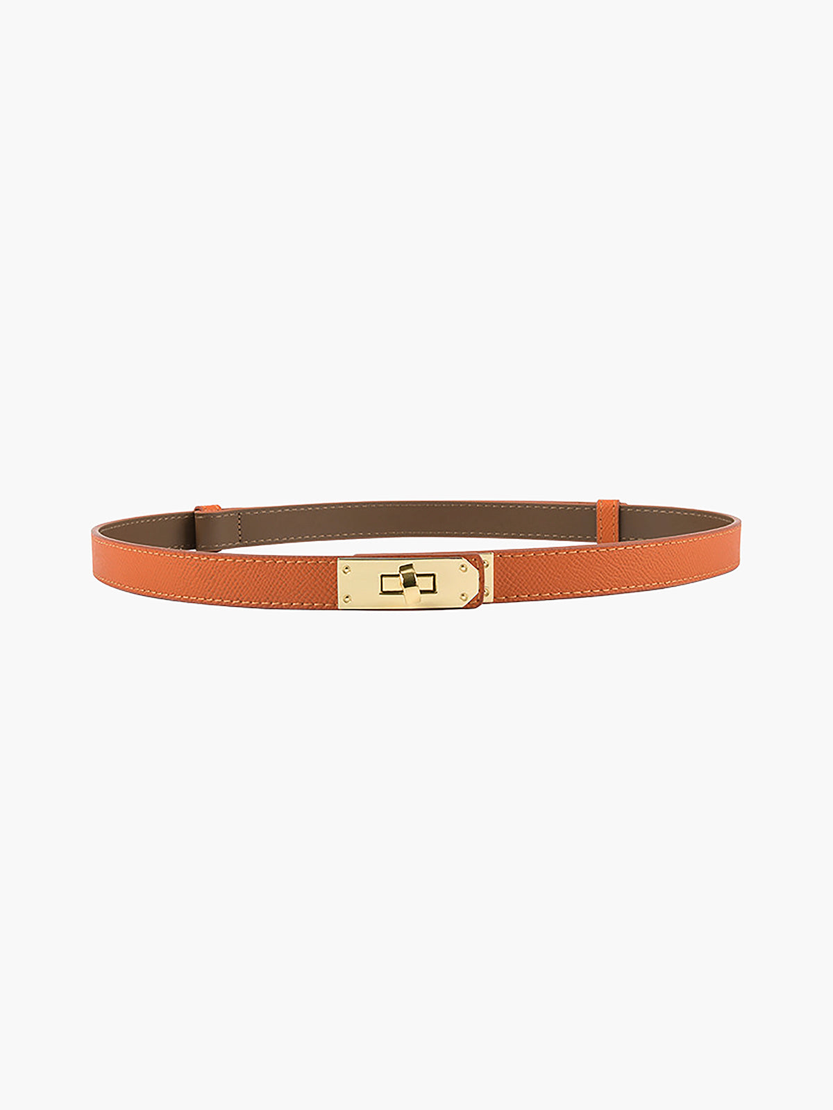 Ceinture Fine Femme avec Boucle Dorée Réglable