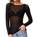 T-shirt en Maille pour Femmes à Manches Longues