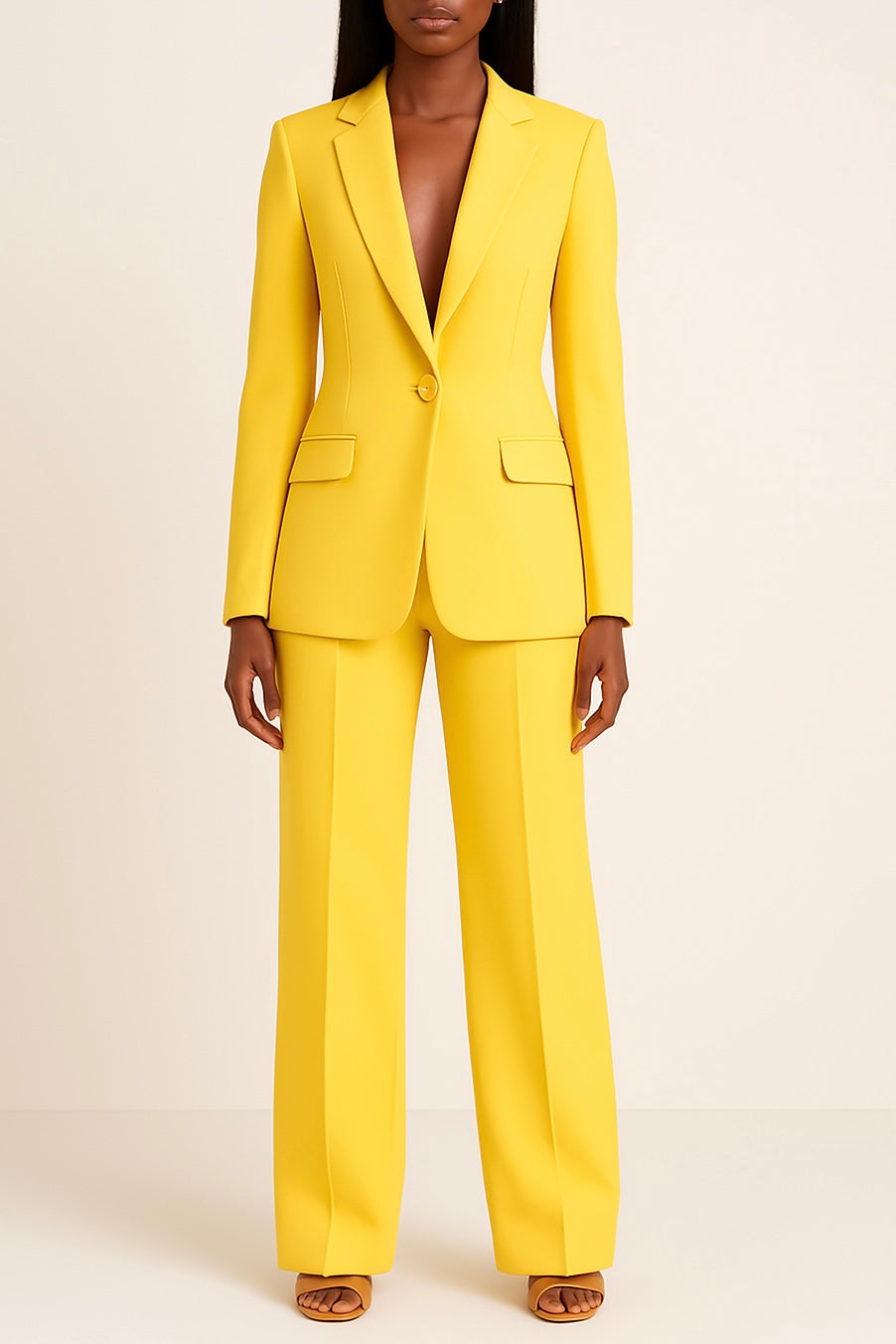 Ensemble Élégant pour Femmes avec Blazer et Pantalon Droit
