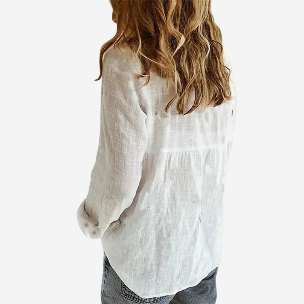 Blouse Femme | Confort Aéré & Col Revers Vintage