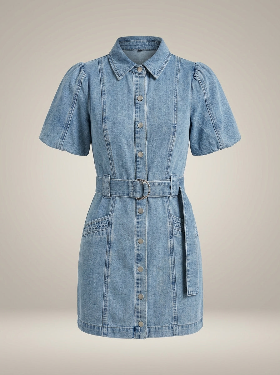 Robe en denim Femme | Taille Flatteuse & Facile à Enfiler/Retirer