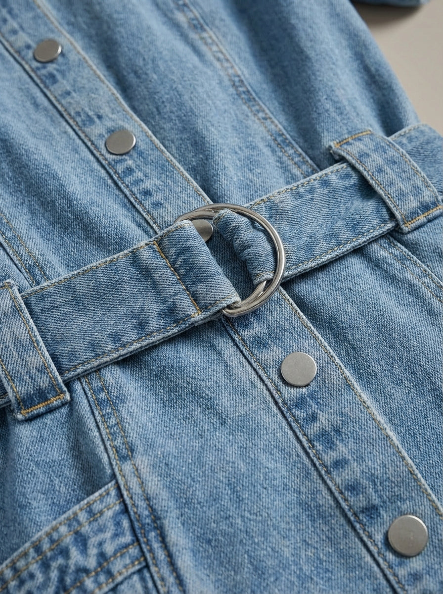 Robe en denim Femme | Taille Flatteuse & Facile à Enfiler/Retirer
