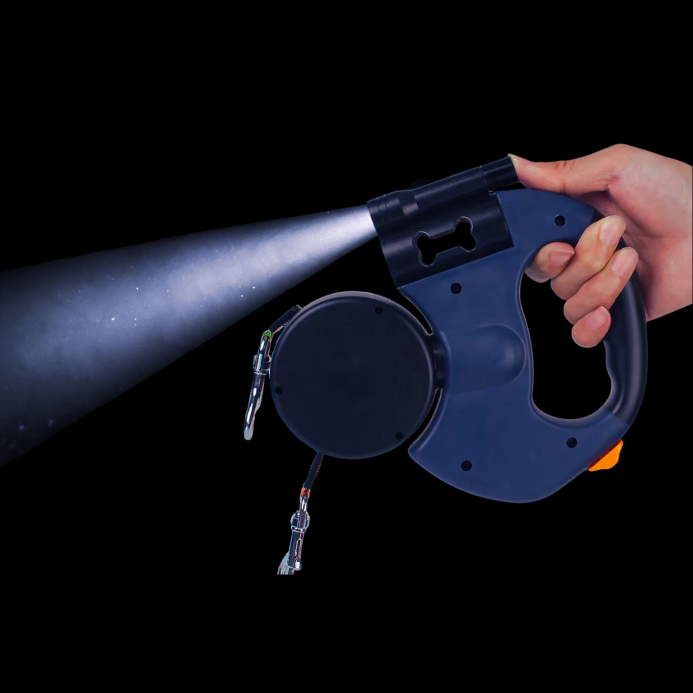 Laisse PetPair | Laisse Rétractable Double avec Lumière LED