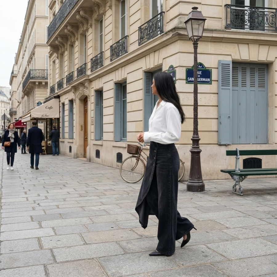 MOREAU LYON | JEAN LARGE POUR FEMME