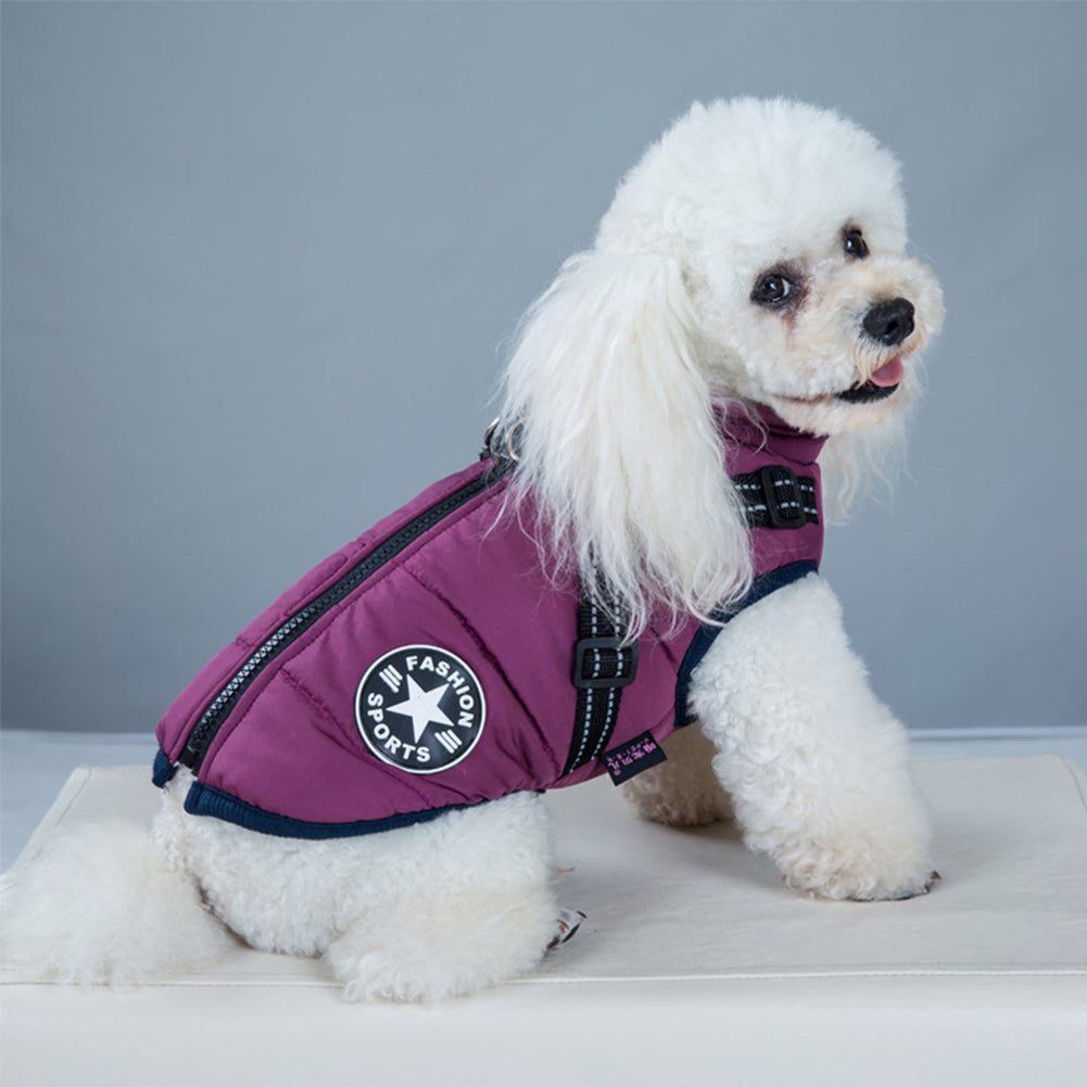 WoofGuard™ - Veste d'hiver imperméable avec harnais intégré