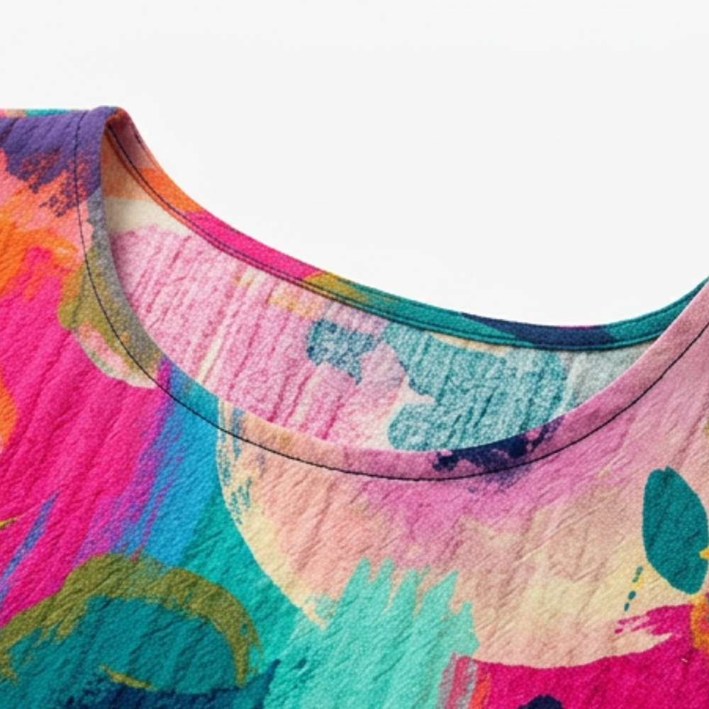 Florenza – Robe midi florale artistique pour femmes