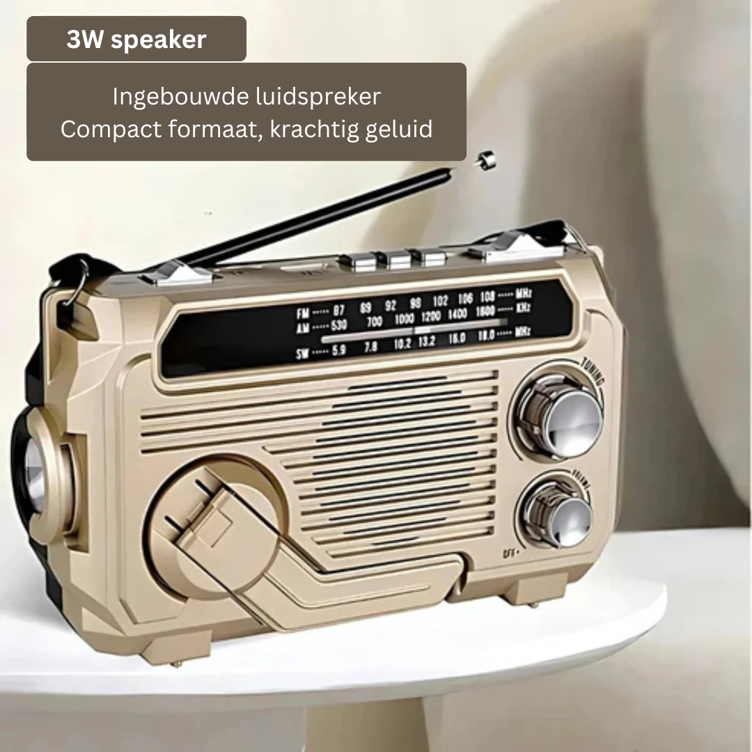 Serein | Noodradio avec Powerbank – design élégant – son haute fidélité – rechargeable