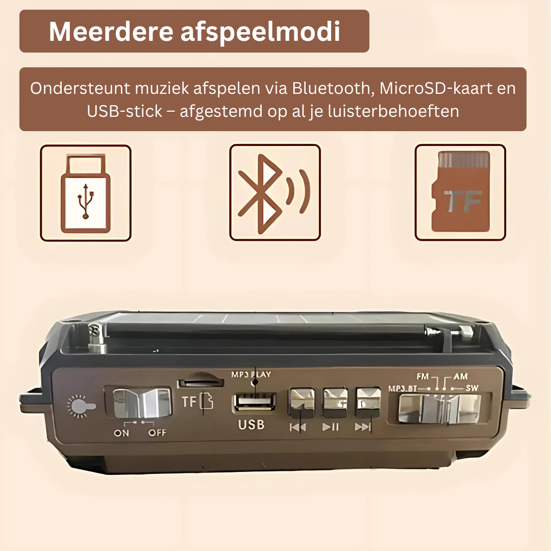 Serein | Noodradio avec Powerbank – design élégant – son haute fidélité – rechargeable