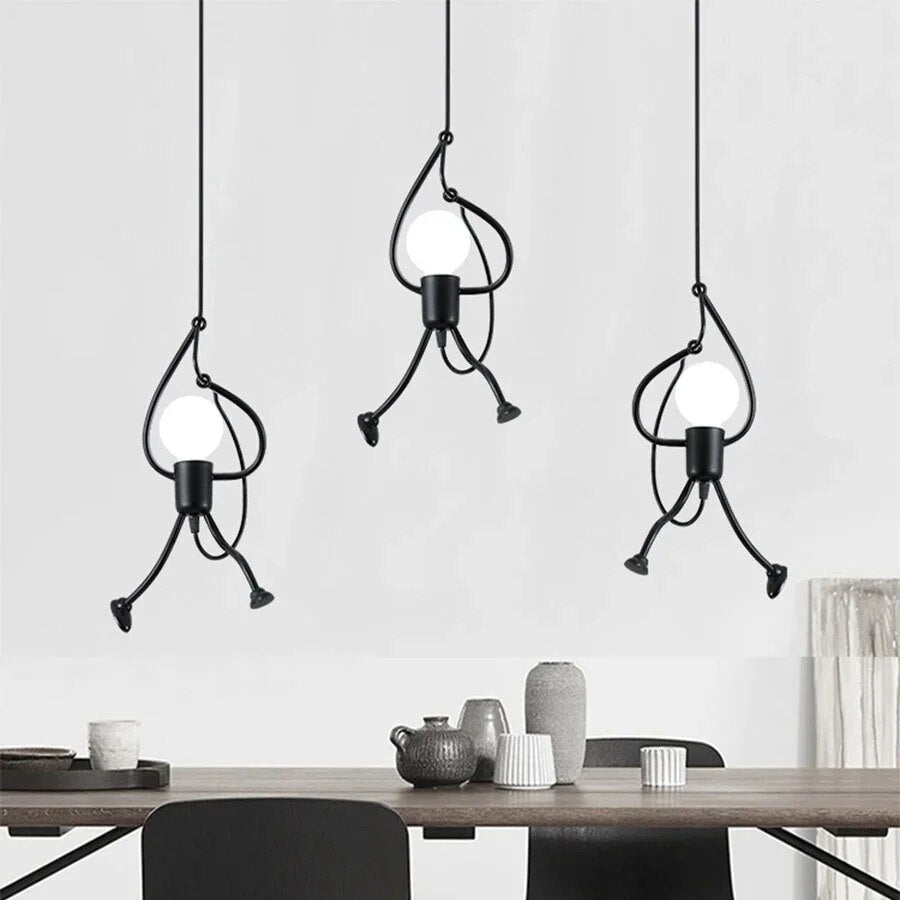 FunkyLight | Retro Iron Man - Lampes de Plafond