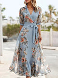Elsie™ - Robe Midi Florale Chic