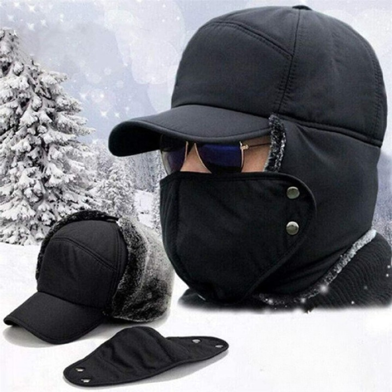 LuxGuard™ Bonnet Coupe-Vent avec Protection des Oreilles | Protège du vent et du froid avec style