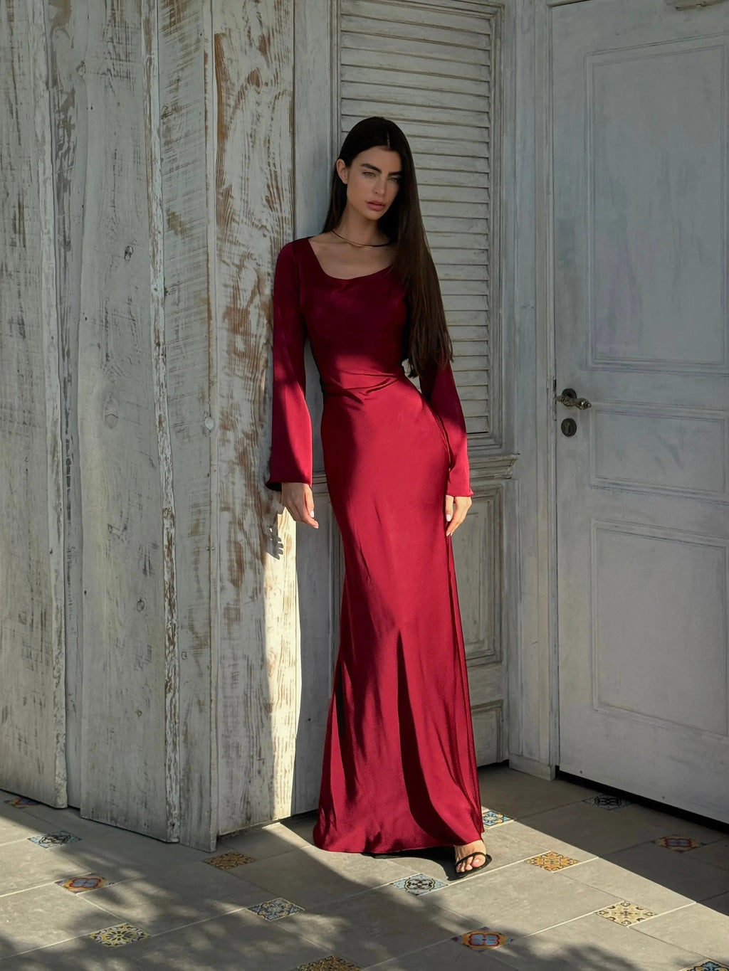 Robe Maxi Longue Élégante pour Invité de Mariage