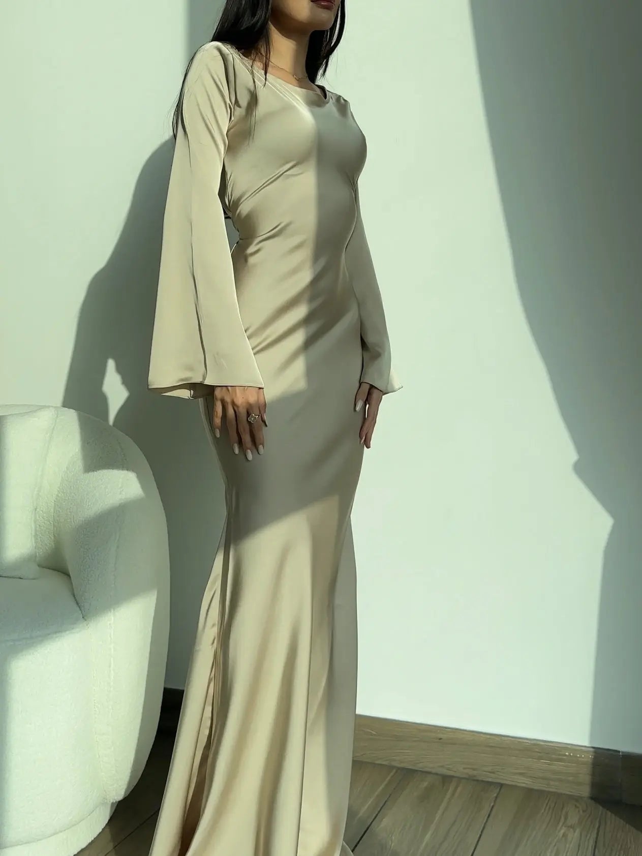 Robe Maxi Longue Élégante pour Invité de Mariage
