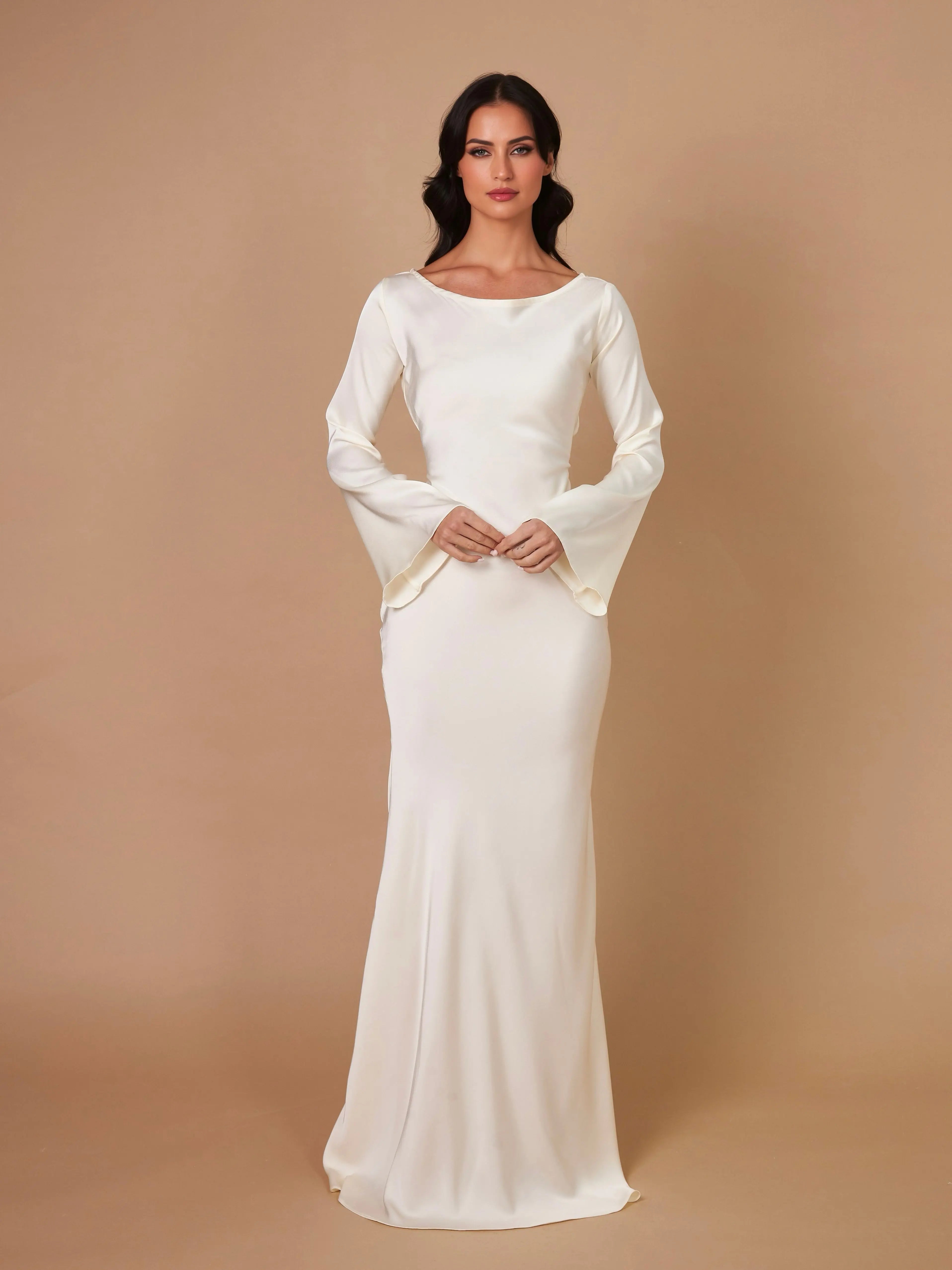 Robe Maxi Longue Élégante pour Invité de Mariage