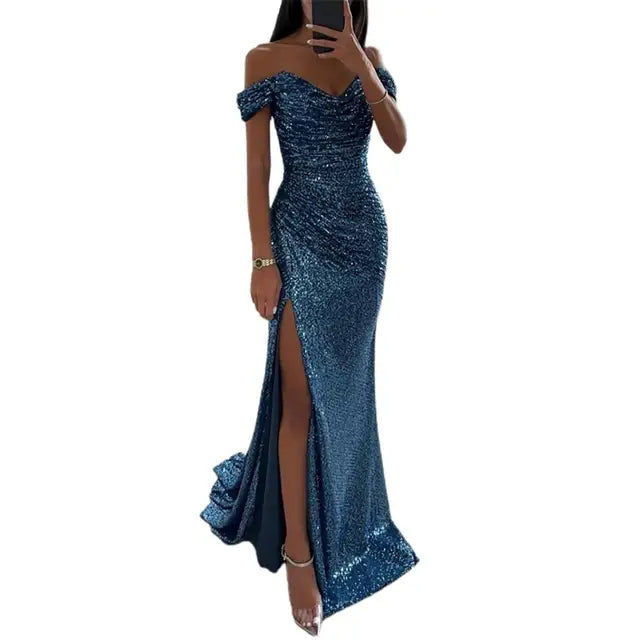 Robe de Soirée Élégante à Décolleté en V